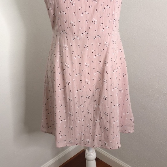 Nasty Gal Pink Floral Mini Dress NEW WITH TAGS - Picture 7 of 13